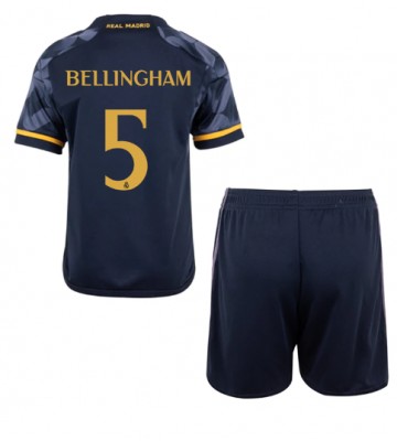 Real Madrid Jude Bellingham #5 babykläder Bortatröja barn 2023-24 Korta ärmar (+ Korta byxor)